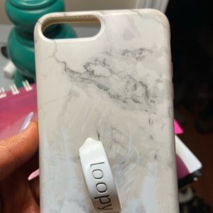 White Marble Loopy case IPhone 7 PLUS